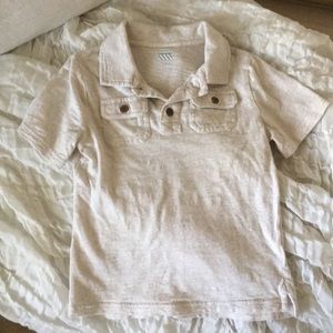 Neutral/cream short sleeved polo